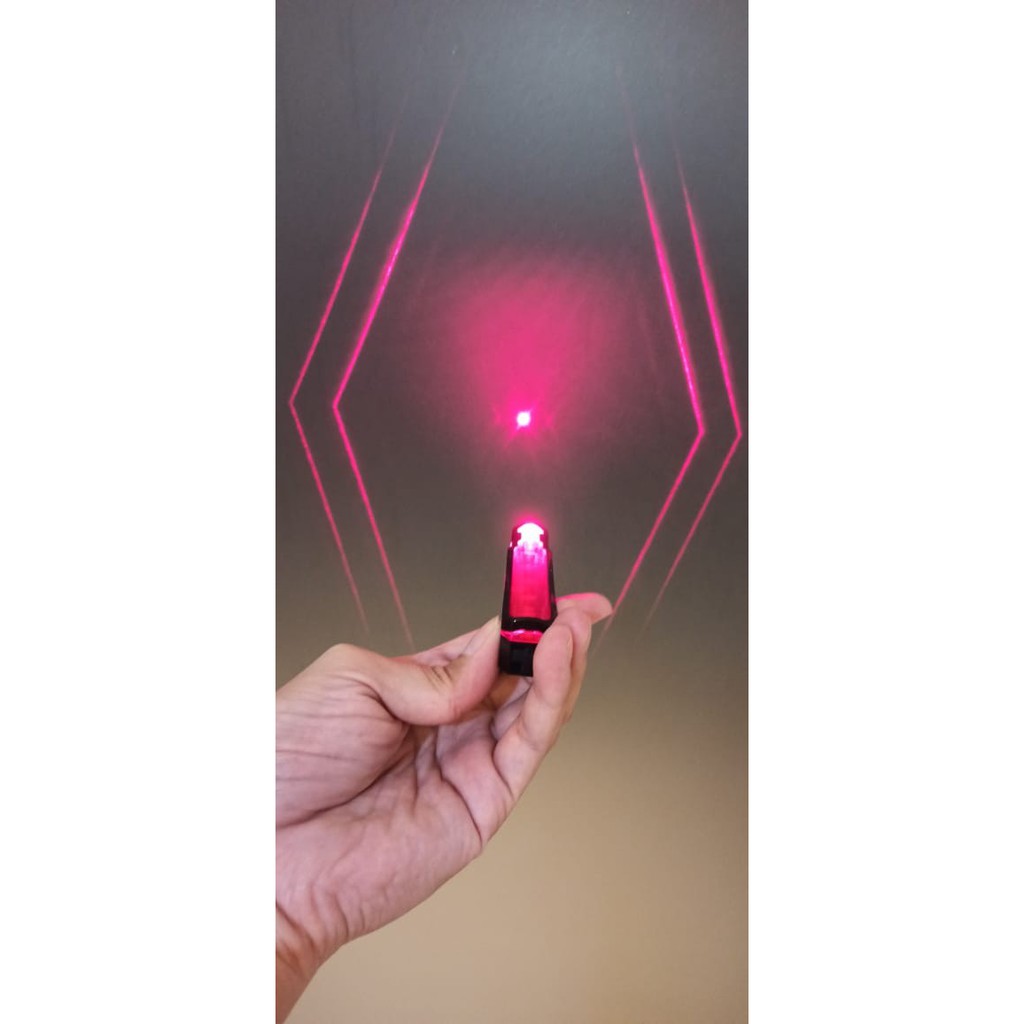 Spider Lampu Laser belakang sepeda 5 led Laser Bike Tail Light safety