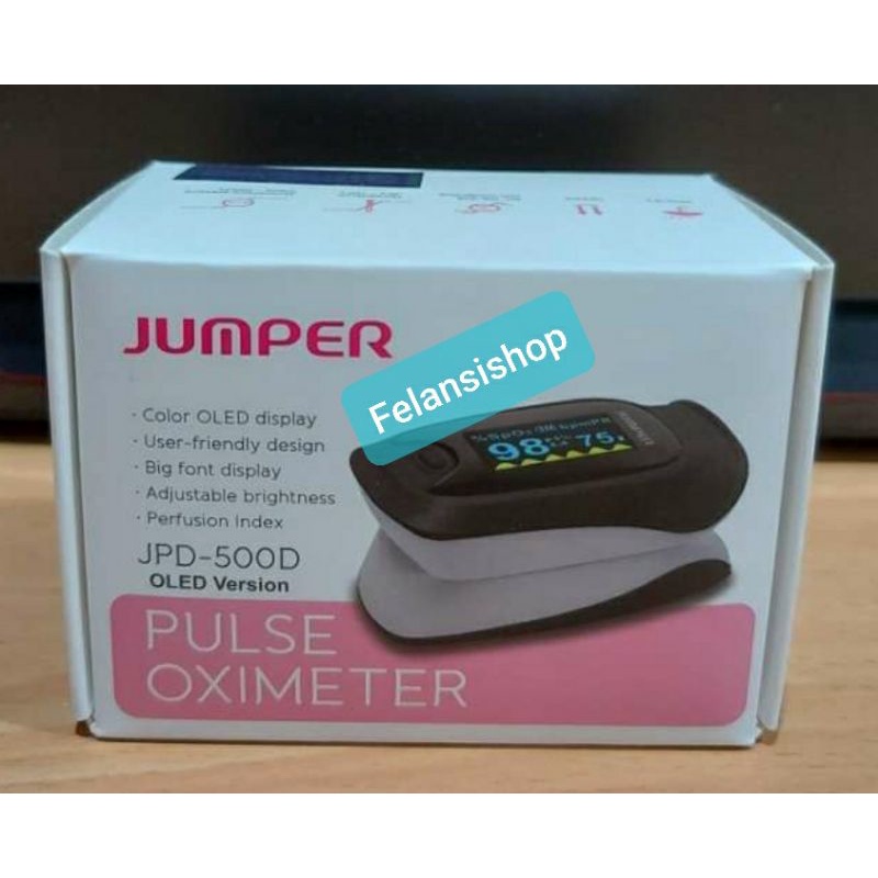 Jumper JPD-500D Pulse Oximeter | Alat Saturasi SpO2 Oksigen Oxymeter Jumper