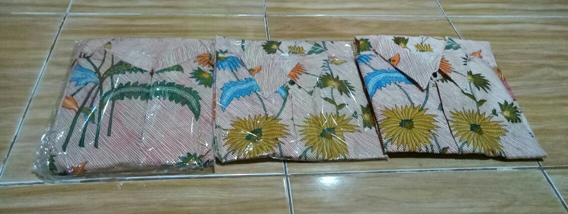 Batik Couple Keluarga Sania Ruffle Ori Ndoro Jowi Dnt Sarimbit Batik Halus Motif Encim