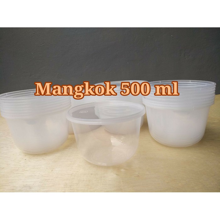 Thinwall 500 ml/Mangkok Salad/Mangkok Bubur Mangkok Plastik Cup 50 pcs