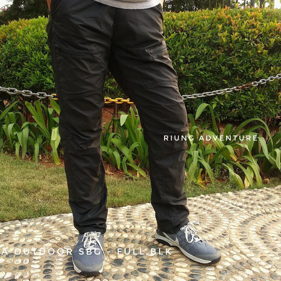 ➴ Celana Gunung Quick Dry Outdoor Pria Setara Consina Original Black Termurah ❆