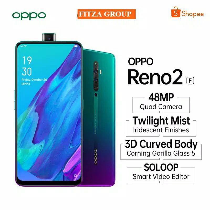 OPPO RENO 2F RAM 8/128GB GARANSI RESMI