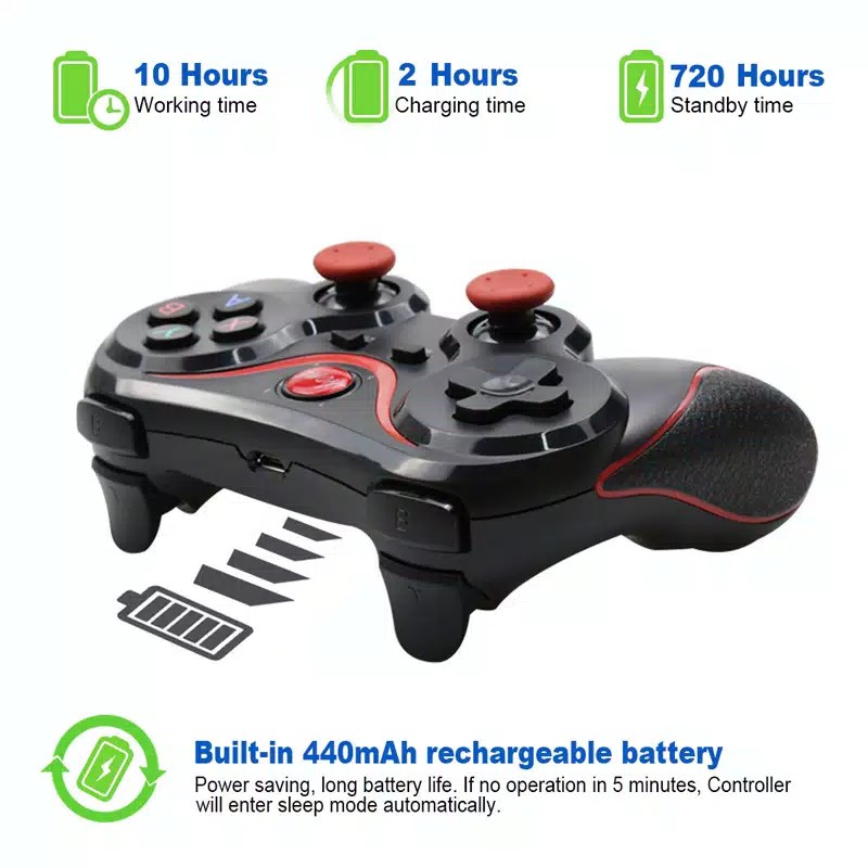 Gamepad Joystick Controller 2.4G stik Game Wireless stik pc hp laptop