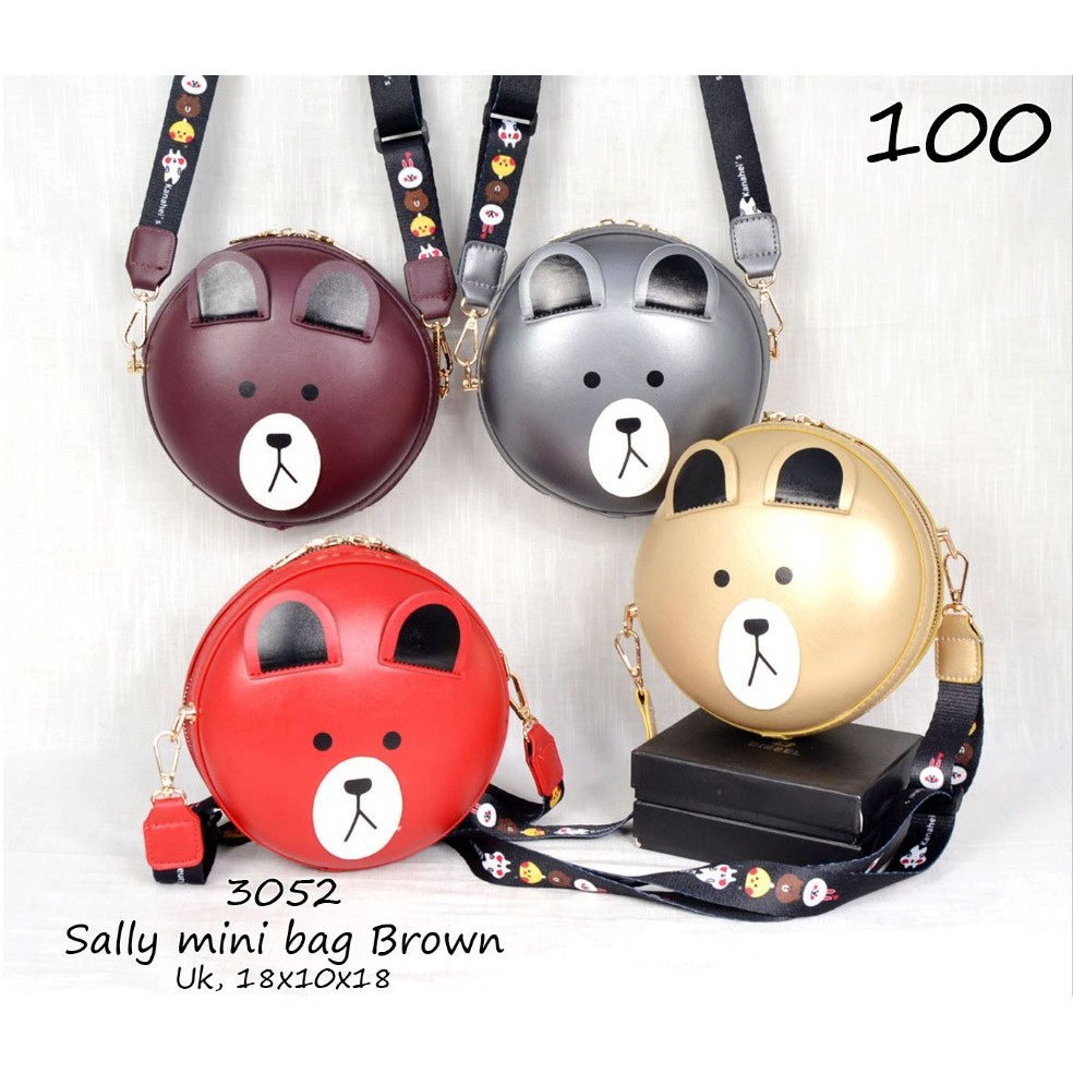 Sally mini bag - slingbag - tas selempang import BEAR 3052