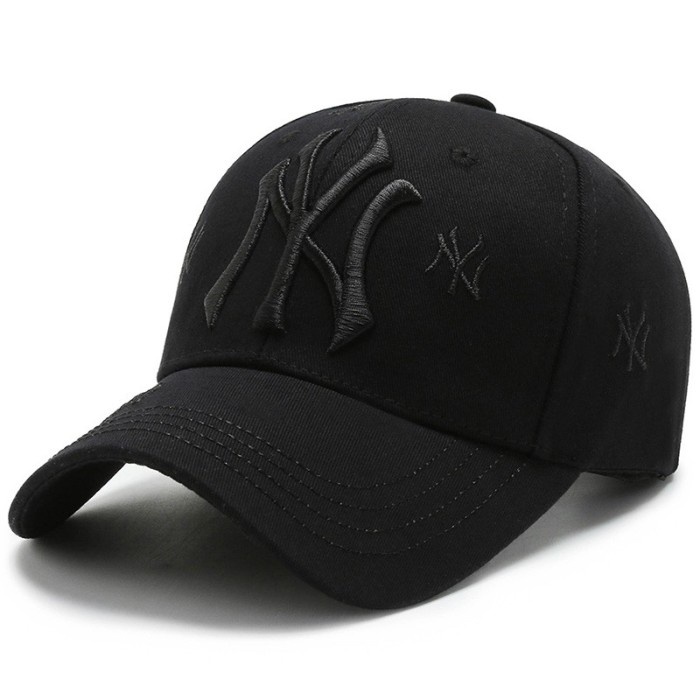 Topi Pria TOPI BASEBALL DISTRO PRIA & WANITA PREMIUM NY IMPORT - Hitam(D7P2) Topi Pria Original Bran