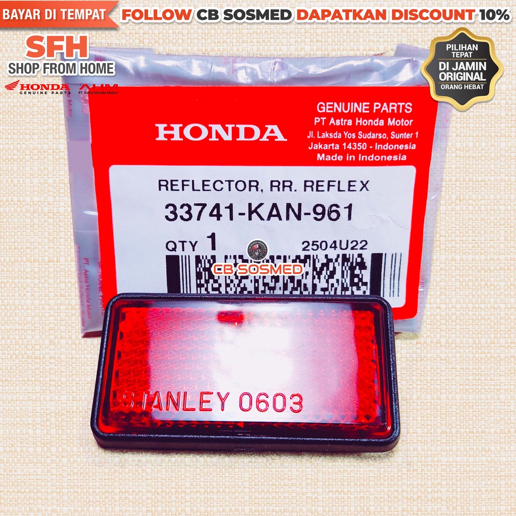 Mata Kucing Spakbor Belakang Sonic 150R K56 2015-2022 Reflektor Spakbor Belakang SONIC 125 Original 