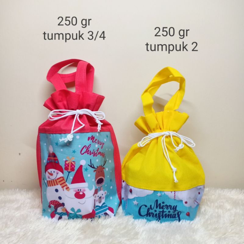 (250 gr) Tas Natal Tas Kue Kering Tas Spounbound Natal Hampers Natal Goodie Bag Natal