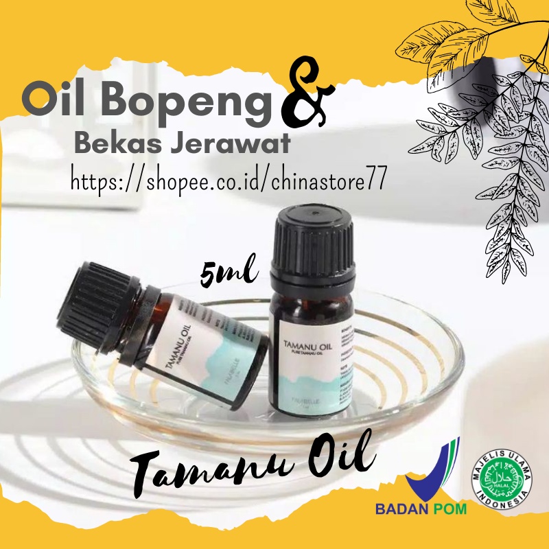 Serum Bopeng Wajah Penghilang  Bekas Jerawat Flex Hitam Bruntusan Bintik Hitam Stretch Mark TAMANU OIL 5ml Falabell  BPOM Oil