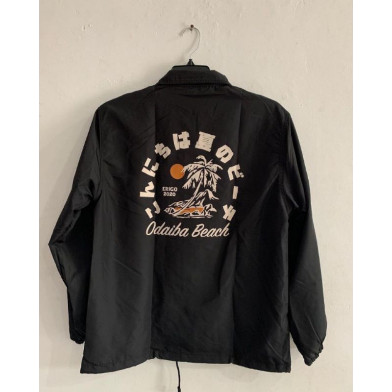 Erigo Coach Jacket Okinawa Beach Black