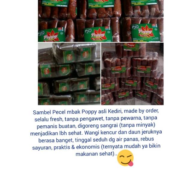 

Sambel pecel mbak Poppy khas Kediri 1kg