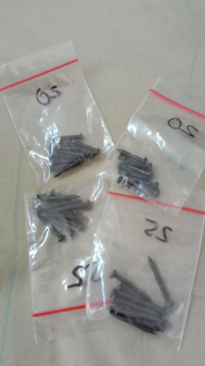 Paku Beton Warna Hitam Ukuran 20 25 30 40 50 Mm Per 10pcs