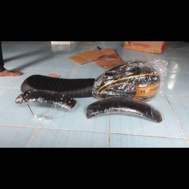 paket bahan body japstyle lengkap MP cb gl 100 pro max Tiger tirev thunder Scorpio jok japstyle