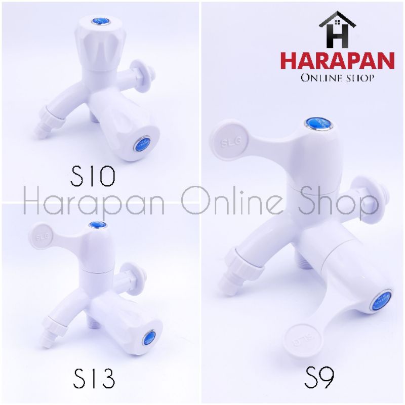 Kran Cabang Plastik New Soligen / Kran Shower / Keran double Soligen / Keran Shower Double