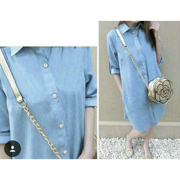 KUALITAS BAGUS HEM LONG DENIM SYANAZ FREE ONGKIR..