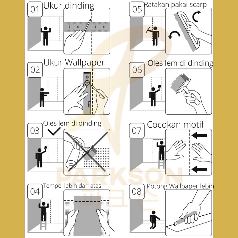 Wallpaper Dinding Vinyl Premium Kode C104 C121 Parkson indonesia Wallpaper s