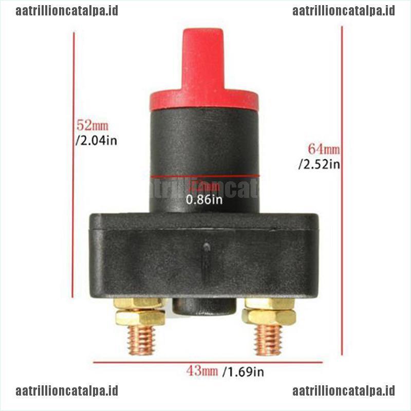 【good】100A Battery Master Disconnect Rotary Cut Off Isolator Kill Switch Car V