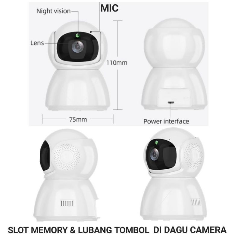 V380 PRO IP CAMERA 2MP FULL HD 1080P WIRELESS SNOWMAN IP CAM CCTV WIFI INDOOR