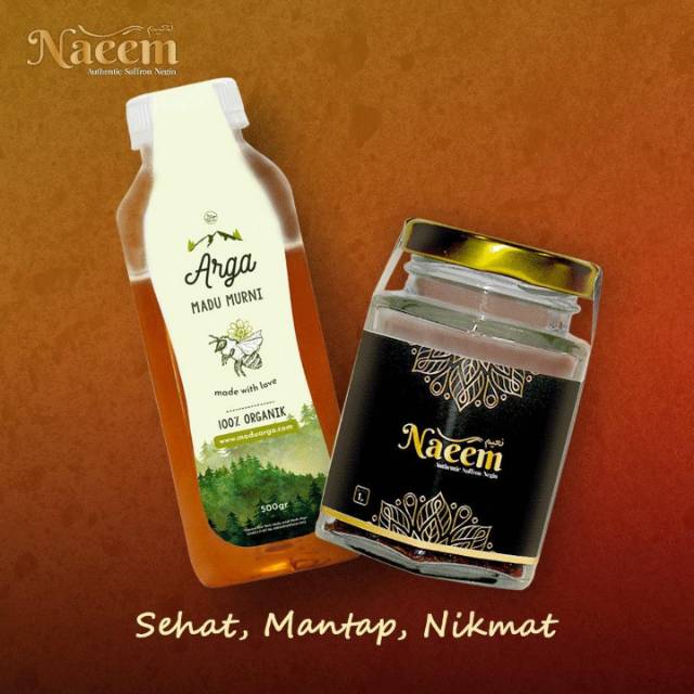 

Saffron super negin Naeem 1gr dan madu Arga 500gr