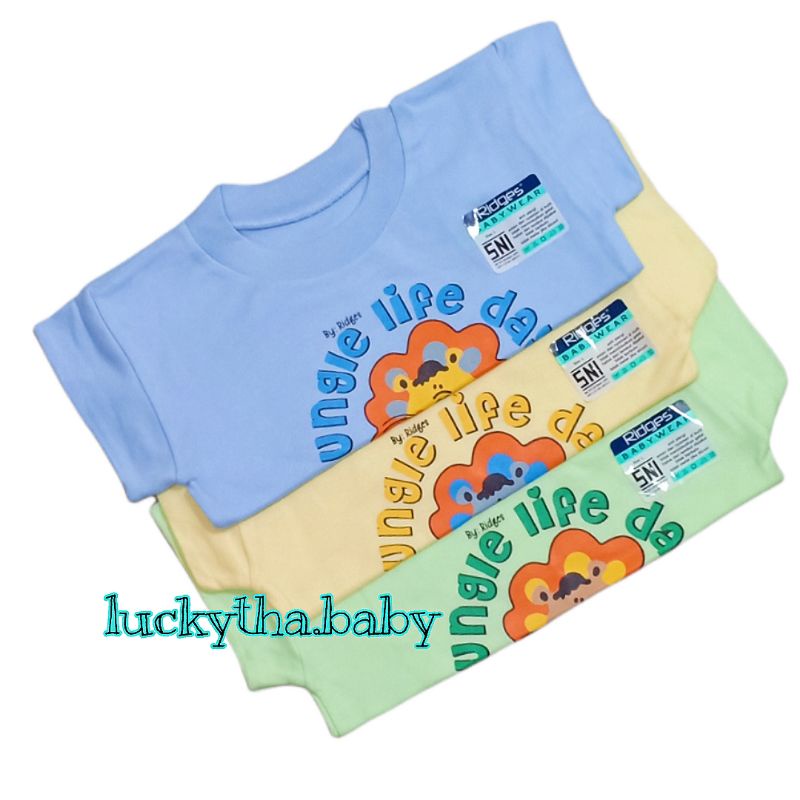 3pcs_ oblong ridges pendek print / oblong bayi dan anak RIDGES PENDEK S.M.L.XL