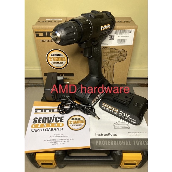 DOLIZ BD618 Mesin Bor Tangan Cordless 13 mm Baterai 21V Doliz BD 618 21 Volt Germany Original