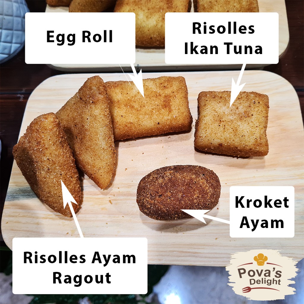 

Snack Risol Risolles Kroket Eggroll Lumpia Pastel Tahu Seafood