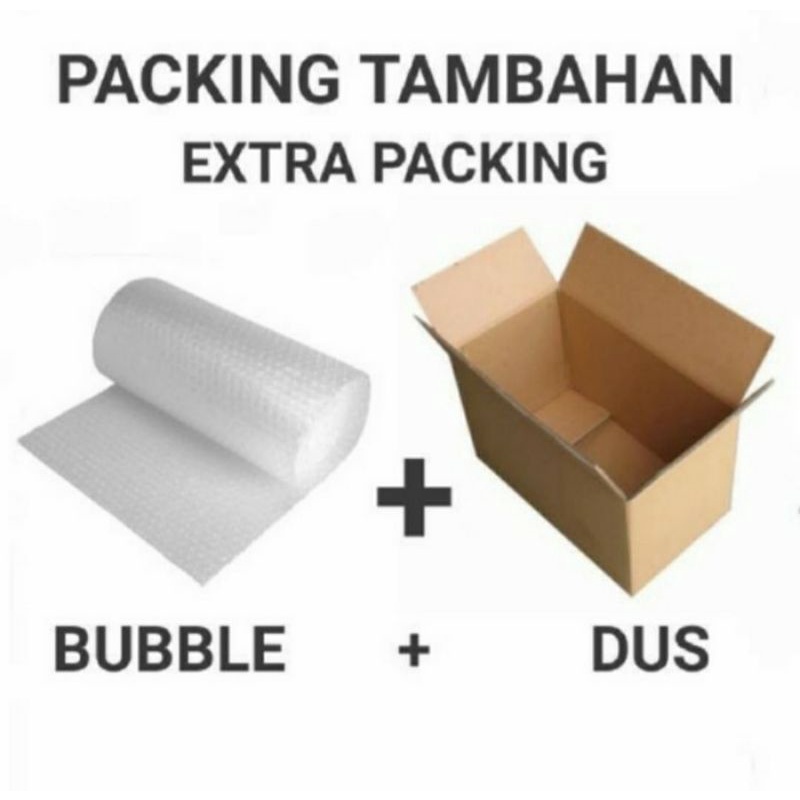 Extra Packing Kardus dan Bubble wrap untuk melindungi paket anda