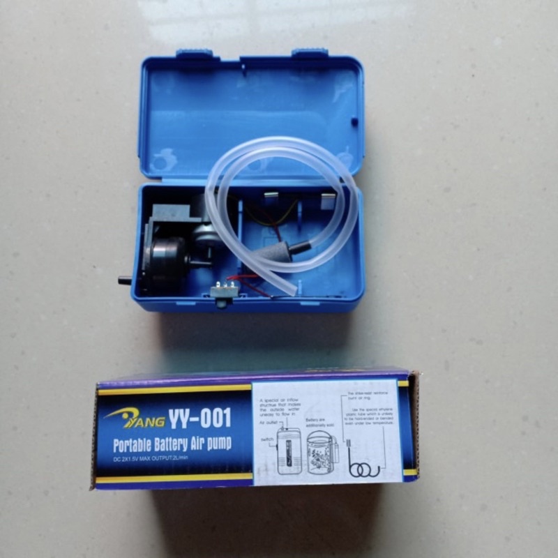 aerator oksigen portable aquarium/umpan hidup YANG Portable batteray YY-001