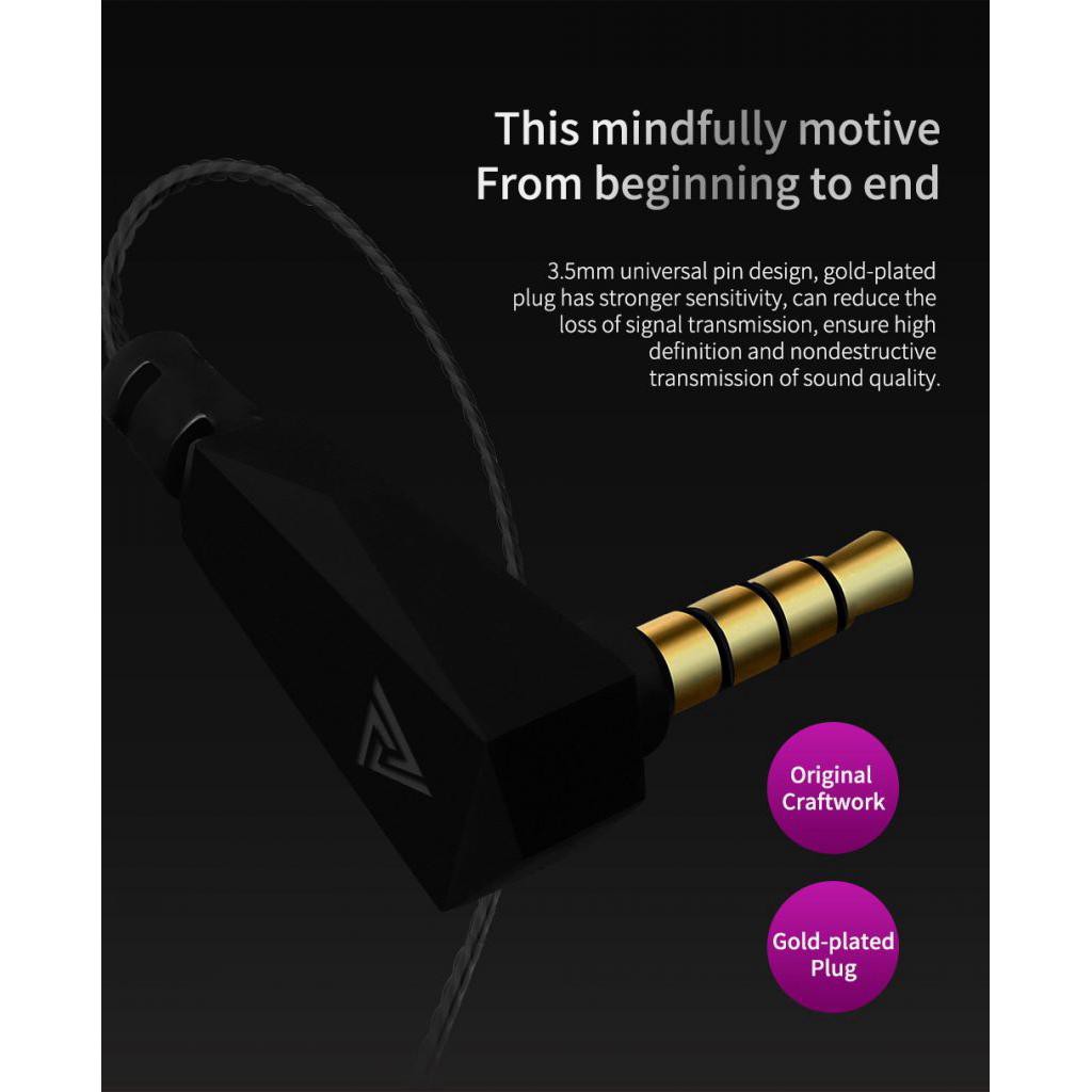 QKZ-VK4 Earphone Hifi Dynamic Hi-Res Audio Headset