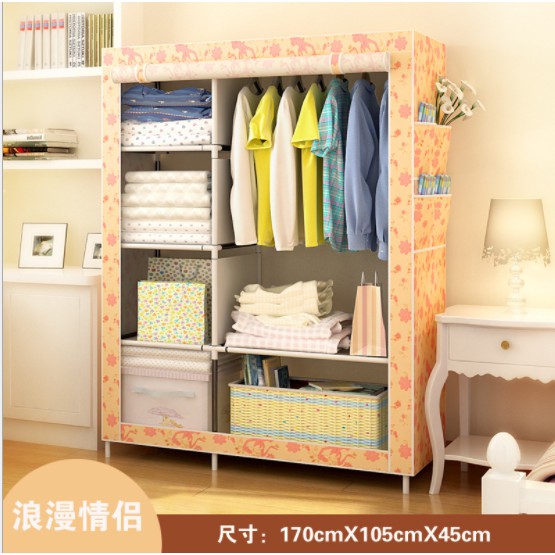 Multifungsi Wardrobe Rak Lemari Pakaian Tempat Baju Kain Multifungsi Wardrobe Rak Lemari Pakaian Tempat Baju Kain
