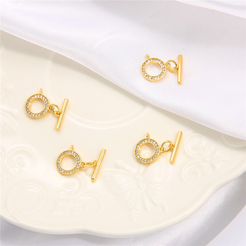 18K Gold Plated Gold Bracelet Clasps Hooks for Bracelet Necklace Connectors DIY Jewelry Making Supplies