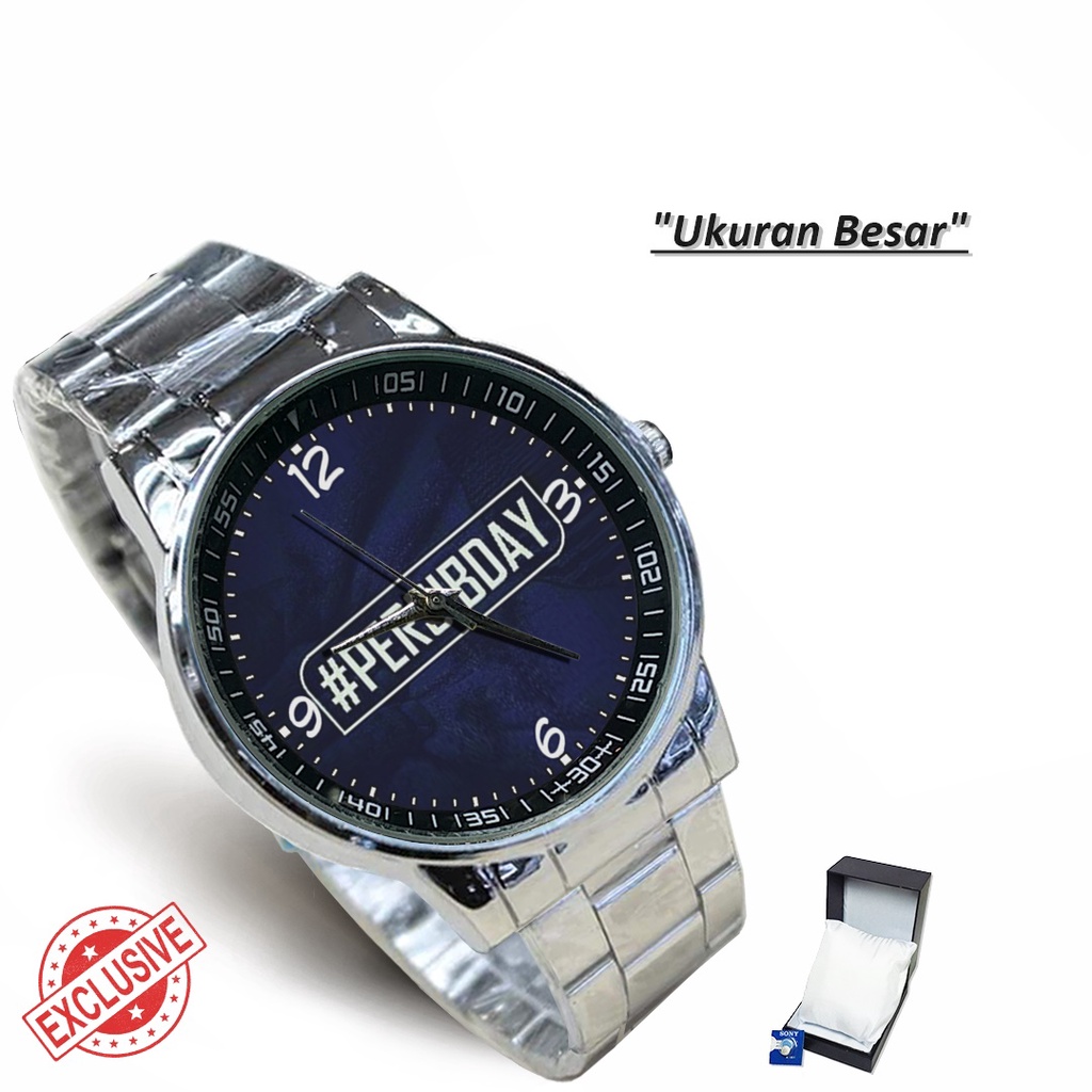 Jam Tangan Rantai Couple PERSIB DAY (Awesome)