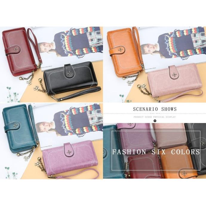 BAELLERRY ORIGINAL Dompet Panjang Wanita Elegan / Dompet Import N1813 termurah