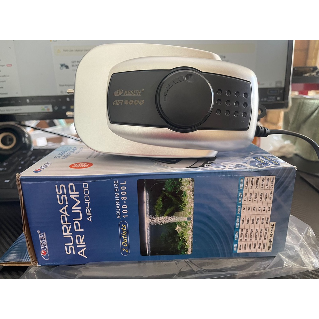 RESUN AIR 4000 / AIR PUMP RESUN AIR 4000 / AERATOR 2 LUBANG RESUN