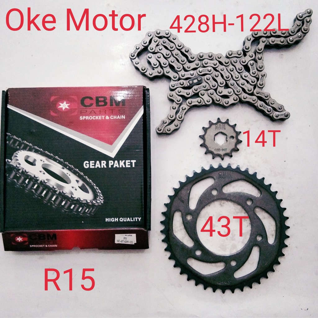 gear set gir paket motor R15