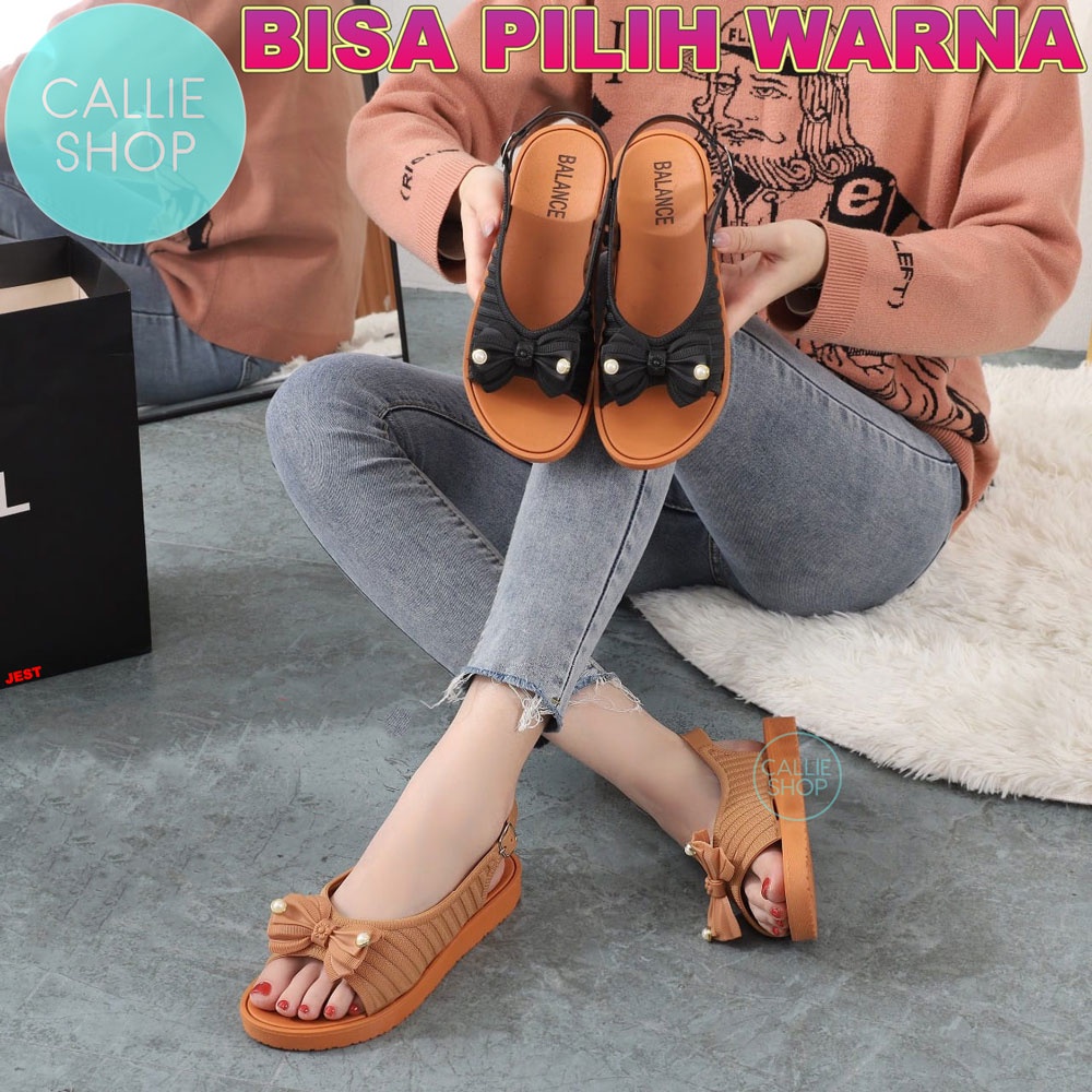 Sandal Wanita Jelly Pita Mutiara Tali Belakang Balance 1972 PT2MTR