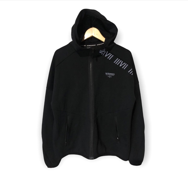 Zip hoodie hitam brand 361 second