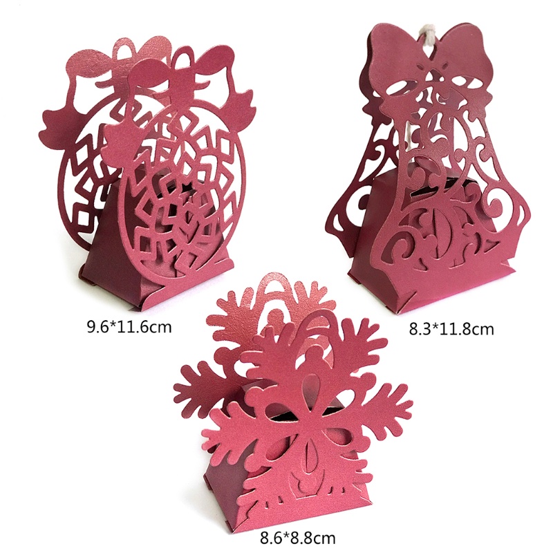 Cetakan Stensil Cutting Dies Motif Snowflake Natal Bahan Metal Untuk Scrapbook / Craft DIY / Embossing