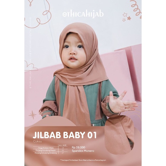 Ethica Hijab Kids Jilbab Baby 01 Kerudung Anak Spandex