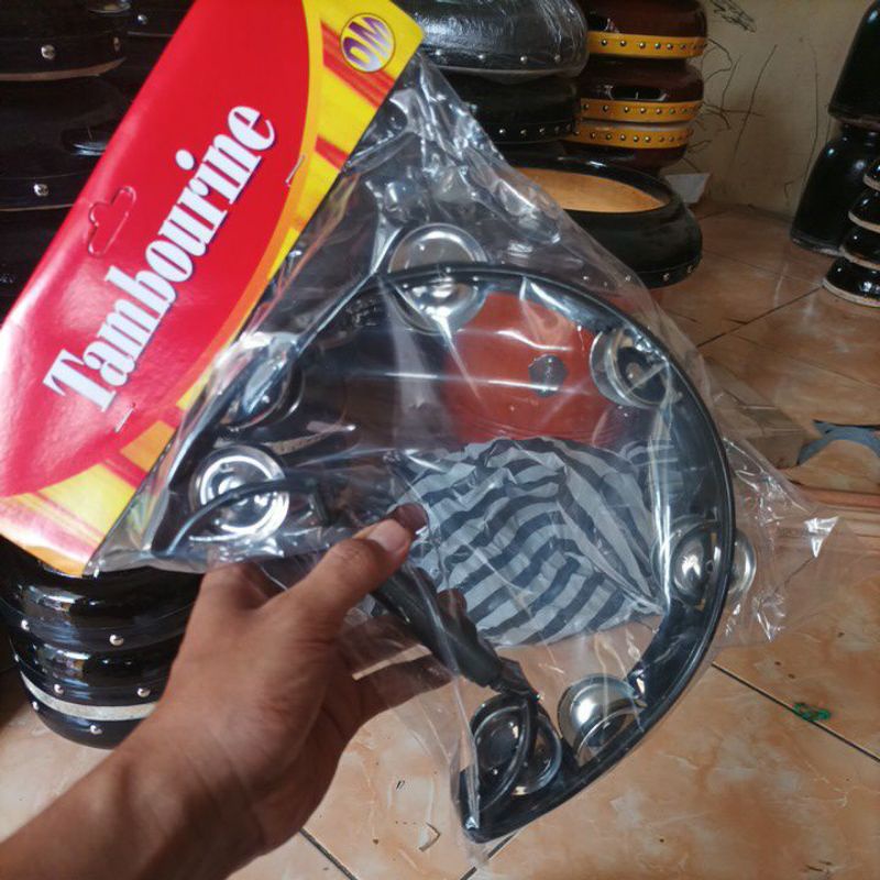 Tamborin single singgel fiber