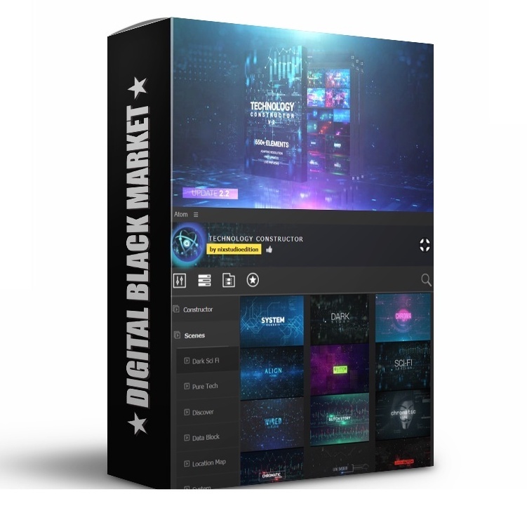 AtomX - Technology Constructor - After Effect (Extension)