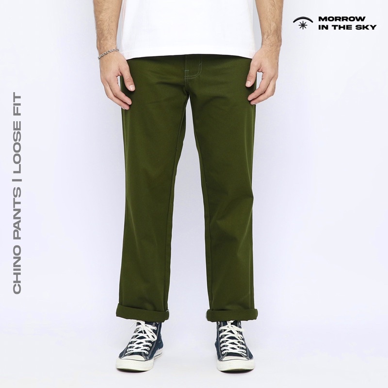 Chino Reguler All Variant | Loose fit | Green Army | Morrowsky