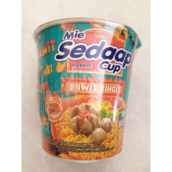 Jual Mie Sedap Cup Rawit Bingit Rasa Baso Beledug Shopee Indonesia