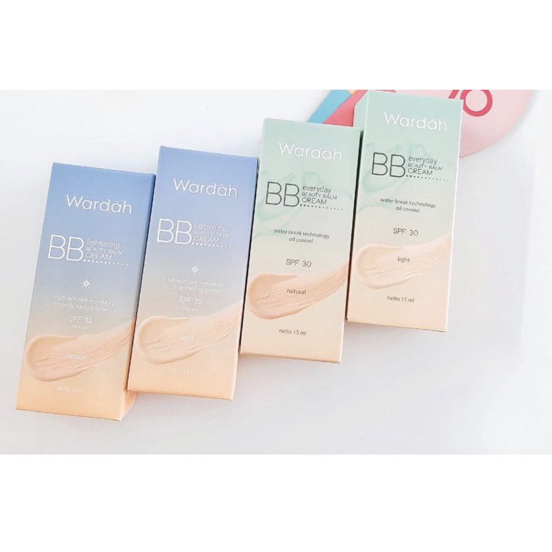 Wardah BB Cream  Everyday 15 / 30ml &amp; Wardah BB Cream Lightening Original 100%