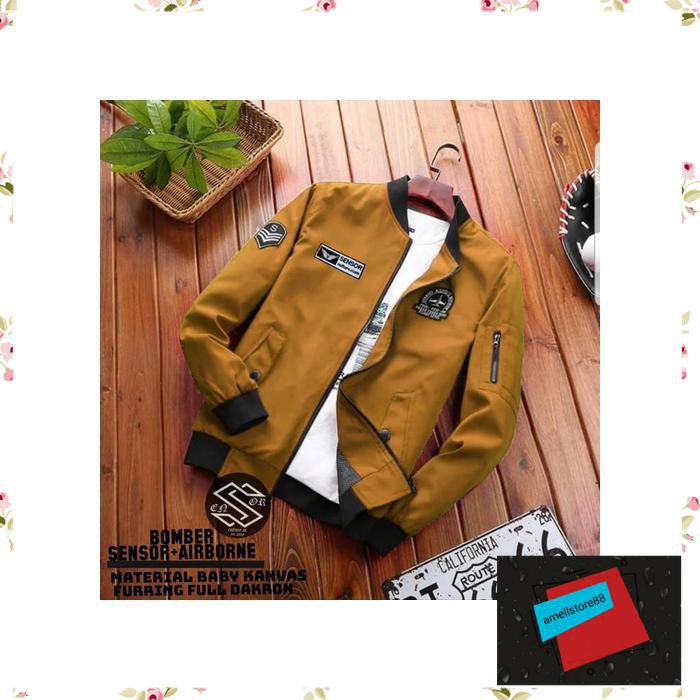 Jaket Pria parasut parka gunung bomber airborne canvas PP196