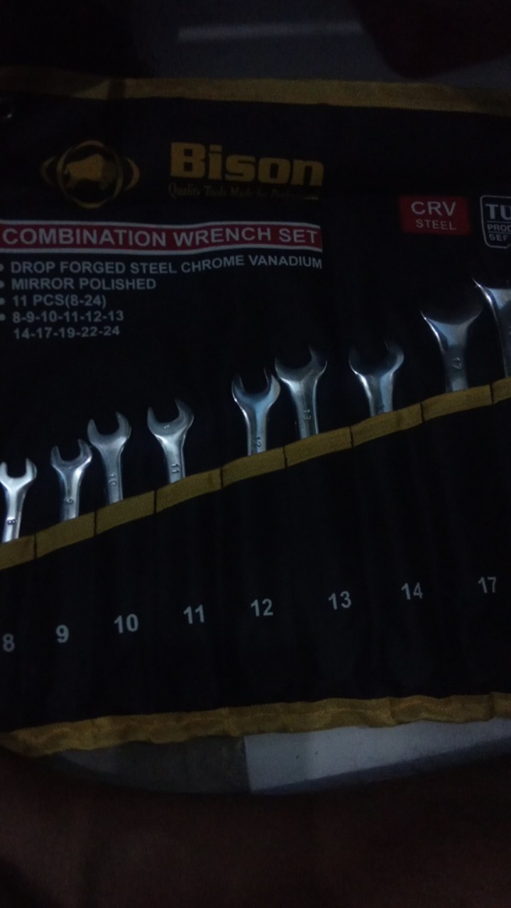 Kunci Ring Pas Set - Wrench Set 11 Pcs Bison 8 - 24 Mm