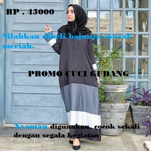 ADISTIA DRESS Bahan Baloteli Pakaina Wanita Gamis Panjang Terusan Gamis Wanita Dress Mulim Terbaru