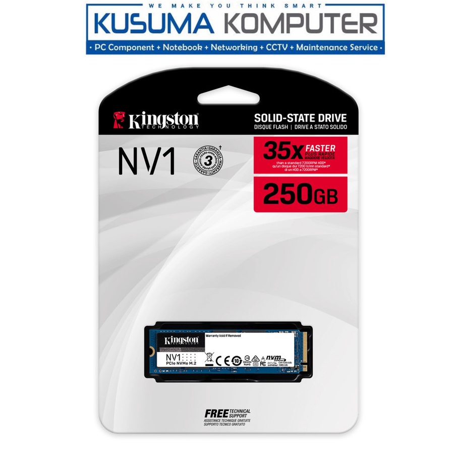 Kingston NV1 250GB M.2 NVMe PCIe Gen 3.0 x4 SNVS/500G