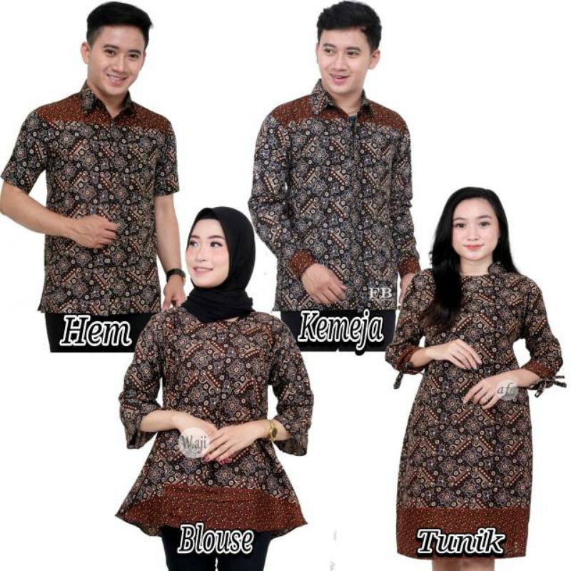 Maura Couple - Sania Ruffle Batik Couple Ori Ndoro Jowi DNT Garansi Termurah Shopee MERA