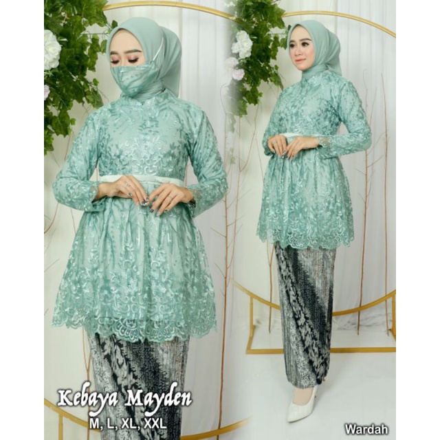 Set Kebaya Semi Tunik Mayden AD / Kebaya Wisuda Modern / Kebaya Bridesmaid / Kebaya Blouse Brukat Modern / Kebaya Modern / Kebaya Lamaran