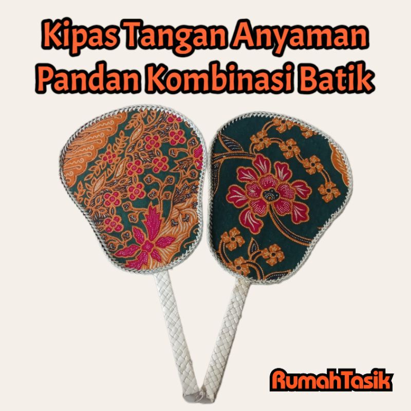 Kipas Tangan Anyaman Pandan Mendong Murah / Kipas Dewi Quan In